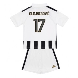 Juventus Kerim Alajbegovic #17 Jalkapallovaatteet Lasten Kotipeliasu 2026-27 Lyhythihainen (+ Lyhyet housut)